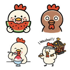 Kokko the Chick Summer Emoji