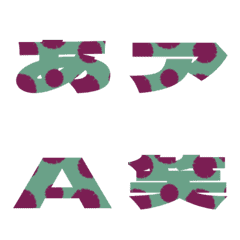Cut-Emoji Deco Text(Kana/Alphanum) 1201