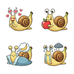 香蕉蝸牛表情貼