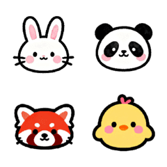 Fluffy Pink-Cheeked Friends