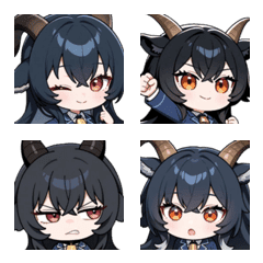 Horned High School Girl Emoji