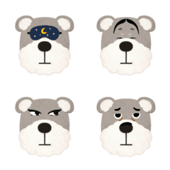 Unique Schnauzer Shuna-kun Emojis