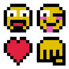 Move! More Pixel art Emojis.
