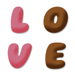 ぷっくりチョコ アルファベット