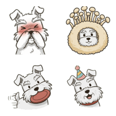 ชเนาเซอร์ (สีขาว) อิโมจิ