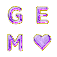 골드 젬스톤 문자 이모티콘 013