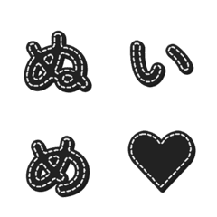 手作りステッチ デコ文字 010