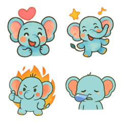 Cute Elephant Emoji for Everyday Use