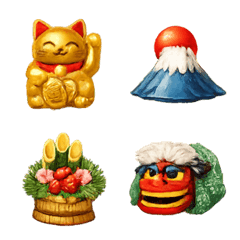 Lucky charm&New Year's cute Emoji 2