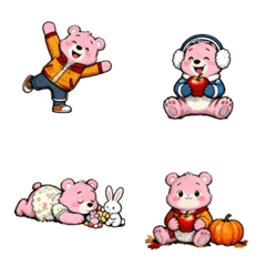 軟萌粉紅小熊日常(40組)