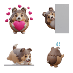 อีโมจิเชลตี้ดินปั้นกลมมน