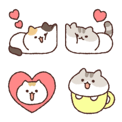 旁邊有貓，前面有貓，後面也有貓