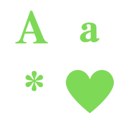 Colorful letters and numbers emoji 12