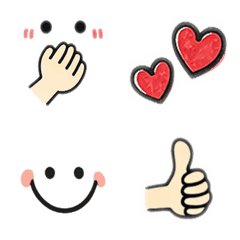 每天都能用的簡約手繪反應貼圖