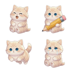 可愛的小貓表情符號