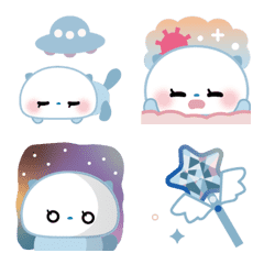 Moving sea otters light blue 3