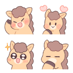 ม้าน่ารัก (สีน้ำตาล)