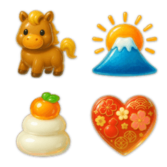 ぷっくり❤️ずっと使えるお正月❤️十二支♪