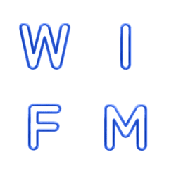 Minimal Wireframe Letter Emoji 013