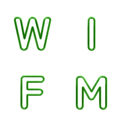 와이어프레임 레터 이모티콘 010