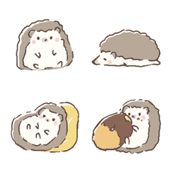 Lazy Hedgehog: Every Day Life Emoji