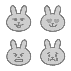 Cute funny bunny(grey)