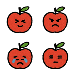 Cute and delicious apple(black)