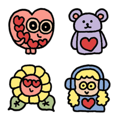 Characters full of love