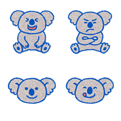 Cute koalas in the zoo(blue2)