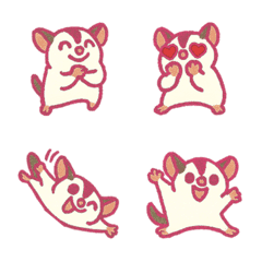 Cute happy sugar glider(pink color)