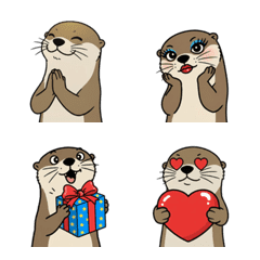 超現實又可愛的水獺表情符號