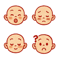 可愛小沙彌每天的日常情緒(紅色)