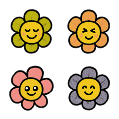 Daily life of cute little flowers(black)