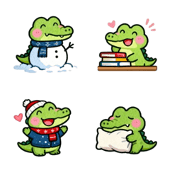 萌萌小鱷魚表情包-系列2(40組)