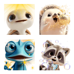 温柔的3D动物朋友表情