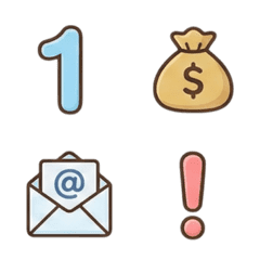 Emoji : working icon cute symbols ver.3