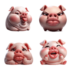 ピンクぶたがあなたを恋しがってる