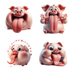 หมูชมพูมีมตลกๆ