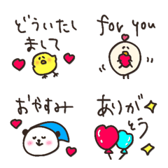 everyday greeting fashionable emoji