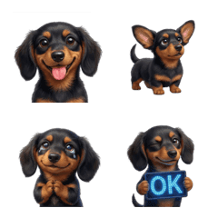 小さなダックスフンドの絵文字