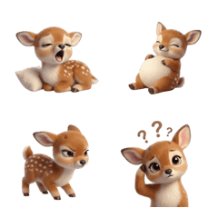 Tiny deer emoji