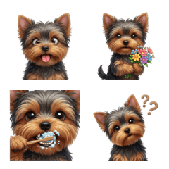 Tiny Yorkshire Terrier emoji