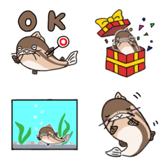 Cute catfish emoji