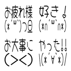 Emoticons and text emojis