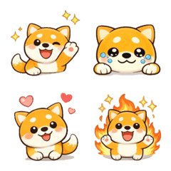 Cozy Shiba Everyday Emoji