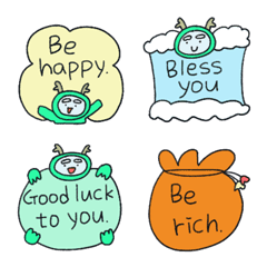 Blue Dragon New Year's greeting.(ENG)