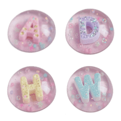 Puffy stickers Emoji/ALPHABET