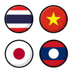 อิโมจิ : ธง (วงกลม)