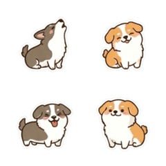 超可愛い！万能コーギー反応スタンプ