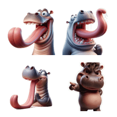 긴 혀 하마 폭주